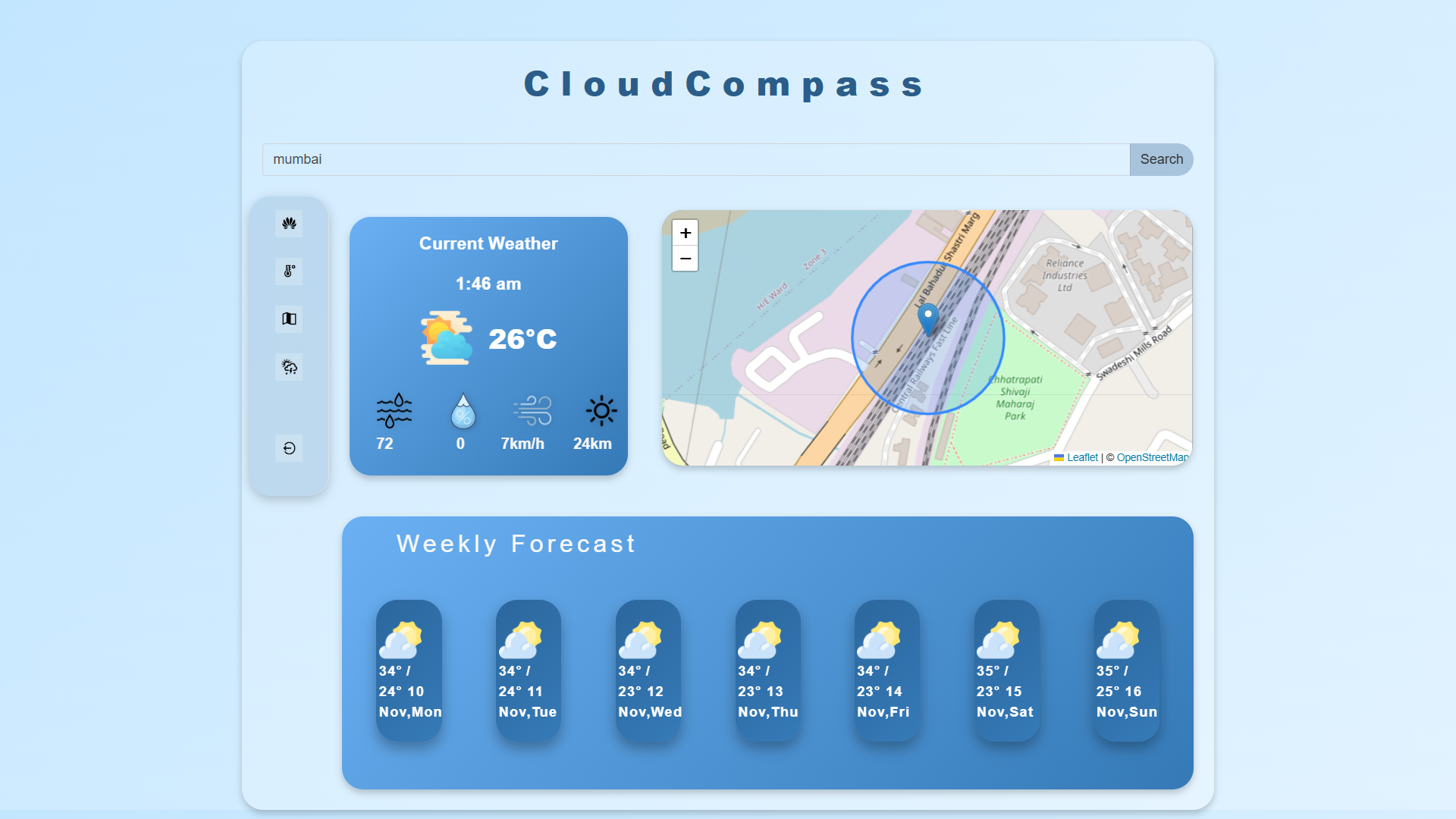 CloudCompass Screenshot
