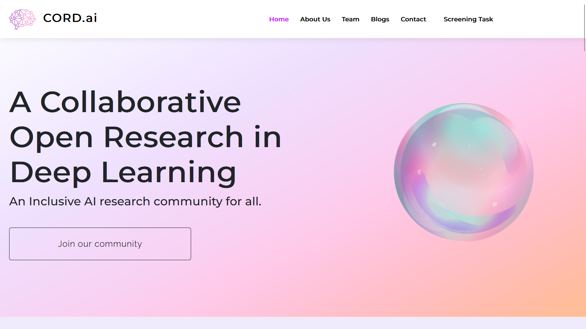 CORD.ai Website Development Screenshot